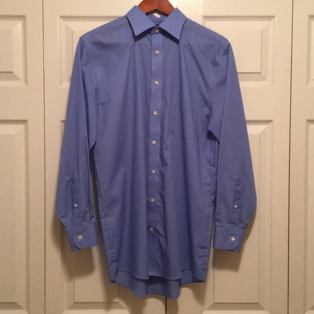 Stafford Men’s Light Blue Long Sleeve Dress Shirt